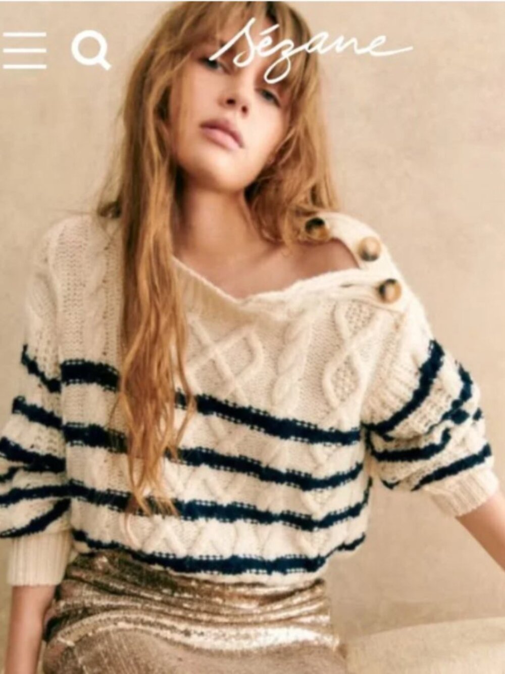 Sezane James Sweater, Excellent Condition, XS